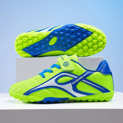 Kids Unisex Soccer Shoes Boys Grils Football Boots Non-Slip Training Indoor Outdoor Athletic Shoes Breathable Ultralight Sports
