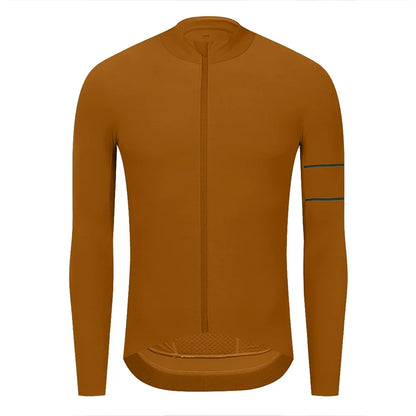 Cycling Jersey 10-20°C Autumn Long Sleeve Road Bike Clothes Thermal Fleece Warmth  MTB Bicycle Jersey