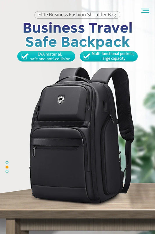 Men 36L Business Backpack USB Waterproof  Multi Pocket Backpacks Fit 17.3 Inch Laptop