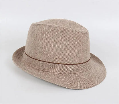 Spring&Autumn Men Fedoras  Top Jazz Plaid Hat Adult Bowler Hats Classic Version Chapeau Hats