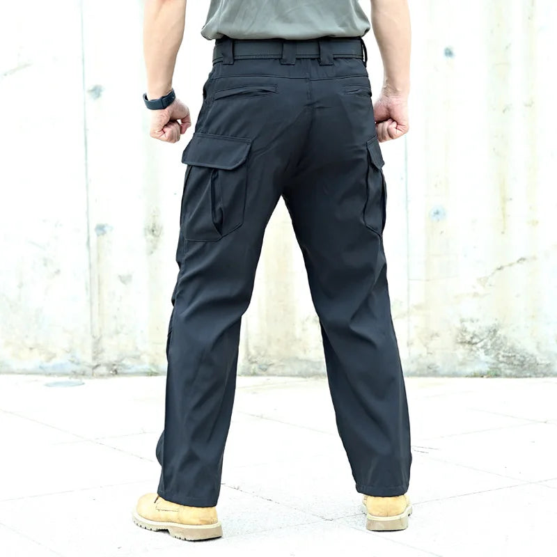 Man Tactical Pants Breathable Multi-Pocket Men's Cargo Pants Casual Outdoor Hiking Fishing Joggers Work Trousers Male Long Pant