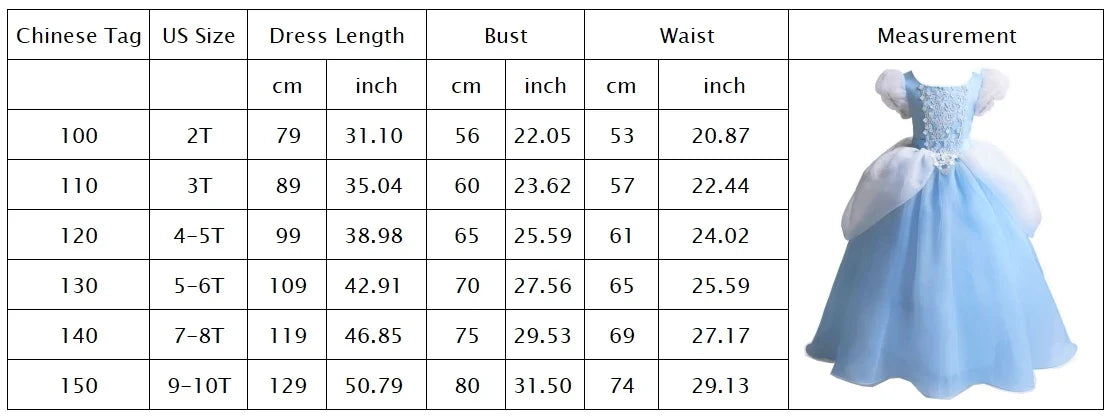 2026 Classic Cendrillon Costume Deluxe Lace Dress Birthday Party Role Play Princess Pretend Fairy Tale Grace Ball Gown for Kids