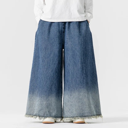 Streetwear Men Wide Leg Jeans Oversized Fashion Loose Jean Pants Male High Street Jogger Woman Denim Trousers Plus Size 5XL