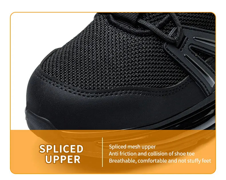 37-50 Fashion 2024 New Safety Shoes Men Anti-smash Work Shoes Anti Slip Indestructible Shoes Protective Sneakers Men Boots