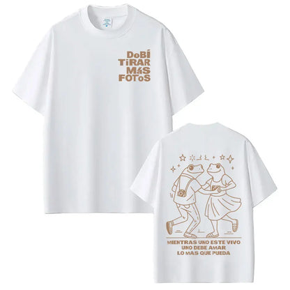Rapper Bad Bunny Debi Tirar Mas Fotos DTMF Merch Women's T-shirt Men's Clothing Harajuku T-shirt Casual Short Sleeve T-shirts
