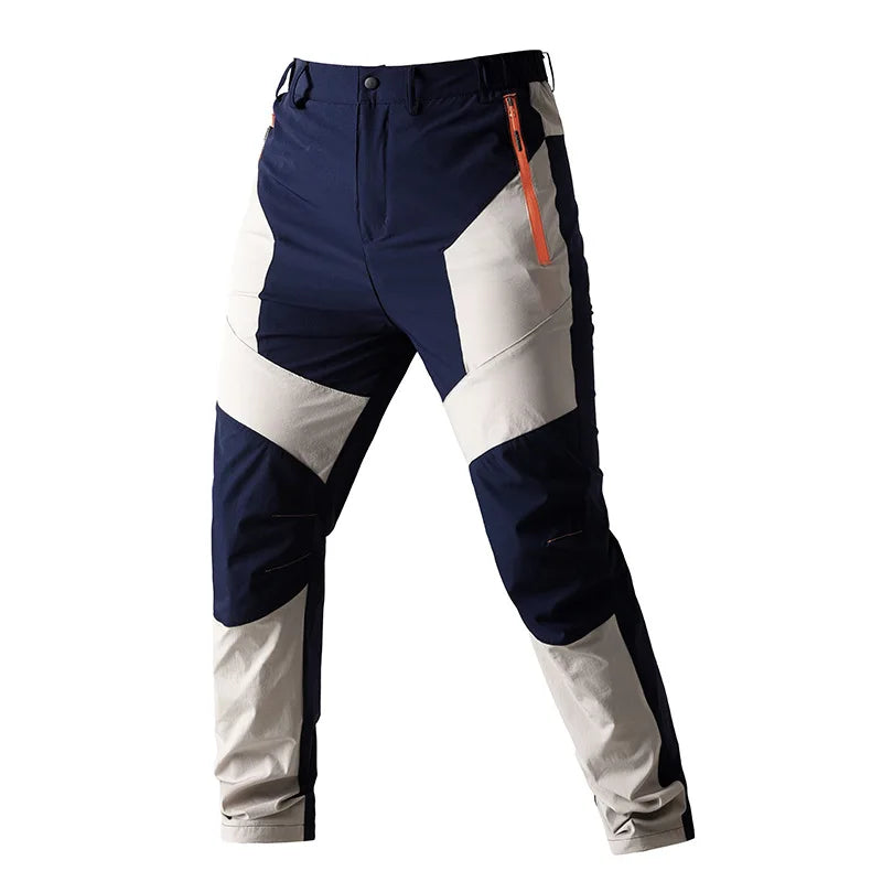 New Summer Men Thin Multi Pocket Work Pants Outdoor Casual Sports Breathable Cargo Pants Straight Leg Loose Tooling Trousers 4XL