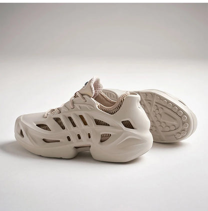 Official Genuine Three Stripes Men's and Women's Fashion Thick Sole Breathable Sneakers IF3904