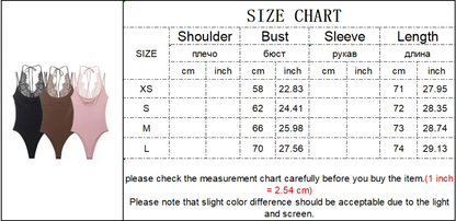 Women Sexy Slim Bodysuits Chic Lace Partwork Sleeveless Fashion Backless Sling Tops 2026 Newest Lady Casual Playsuit