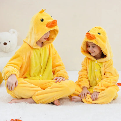 Capybara Anime Cosplay Costumes Kids Animal Cartoon Jumpsuit for Children Halloween Christmas Girls Boys Hooded Pajamas Onesies