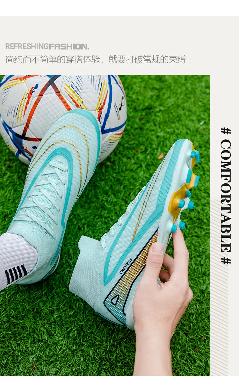 New Men Football Boots Professional Ultralight Match Grass Futsal Soccer Shoes Cleats Women Unisex High-quality TF/FG Sneakers