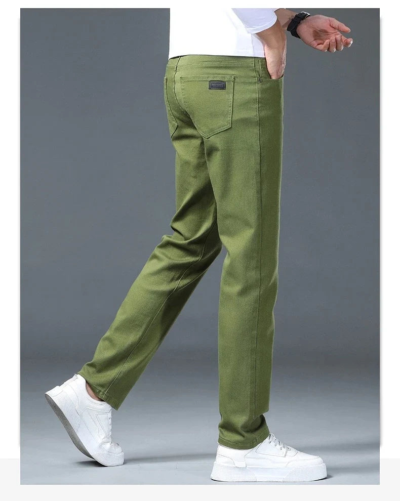New Autumn Stretch Jeans Men's Clothing Slim Fashion Comfortable Hip-hop High Streetwear Male Elasticity Denim Trousers