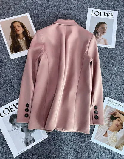 New Spring Suit 2025 Suit Jacket for Women with Small Temperament and High-end Feel Loose Casual Chic Elegant Fashion Coat Top