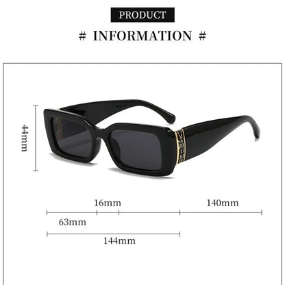 Fashion Small Rectangle Sunglasses for Women Retro Vintage UV400 Men Trending Sun Glasses UV400 Protection Gafas De Sol Mujer