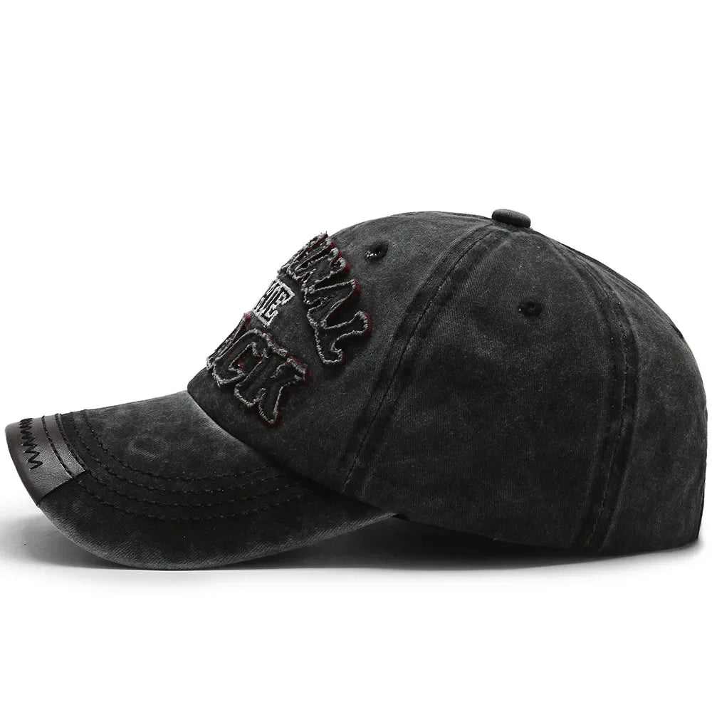 Men Retro Letter Embroidery Baseball Caps Spring Summer Women Cotton Adjustable Casual Hat Hip Hop Streetwear Sun Hats