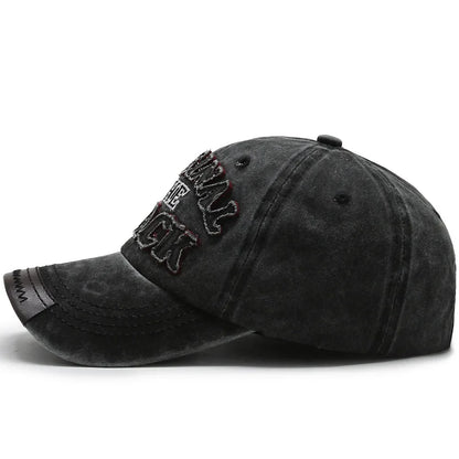 Men Retro Letter Embroidery Baseball Caps Spring Summer Women Cotton Adjustable Casual Hat Hip Hop Streetwear Sun Hats
