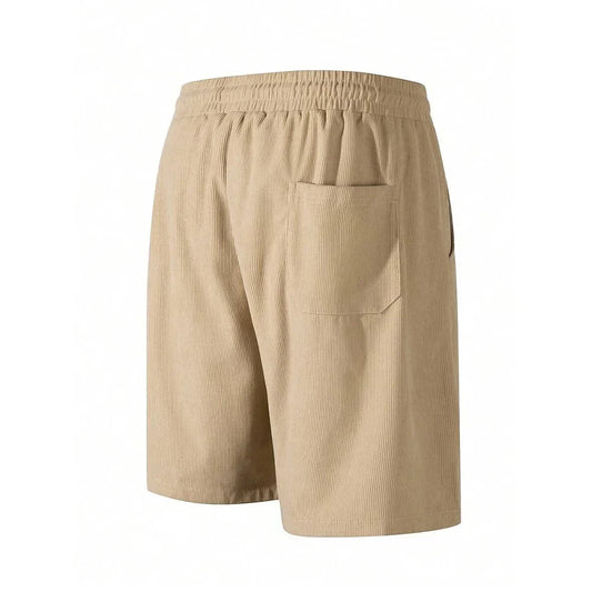 Men's Corduroy Short Sweatpants Casual Solid Color Shorts Male Summer Beach Shorts  Baggy Sports Short Classic Cozy Trousers