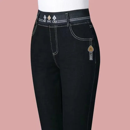 Jeans Oversize 26-38 Slim Denim Pants Women's High Waist Skinny Jean Vintage Wash Pencil Stretch Vaqueros Leggings Pantalones