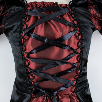 European and American Vintage Ball Gown Princess The Middle Age Upper Class Frock Girls Halloween Vampire Cosplay Costume Dress