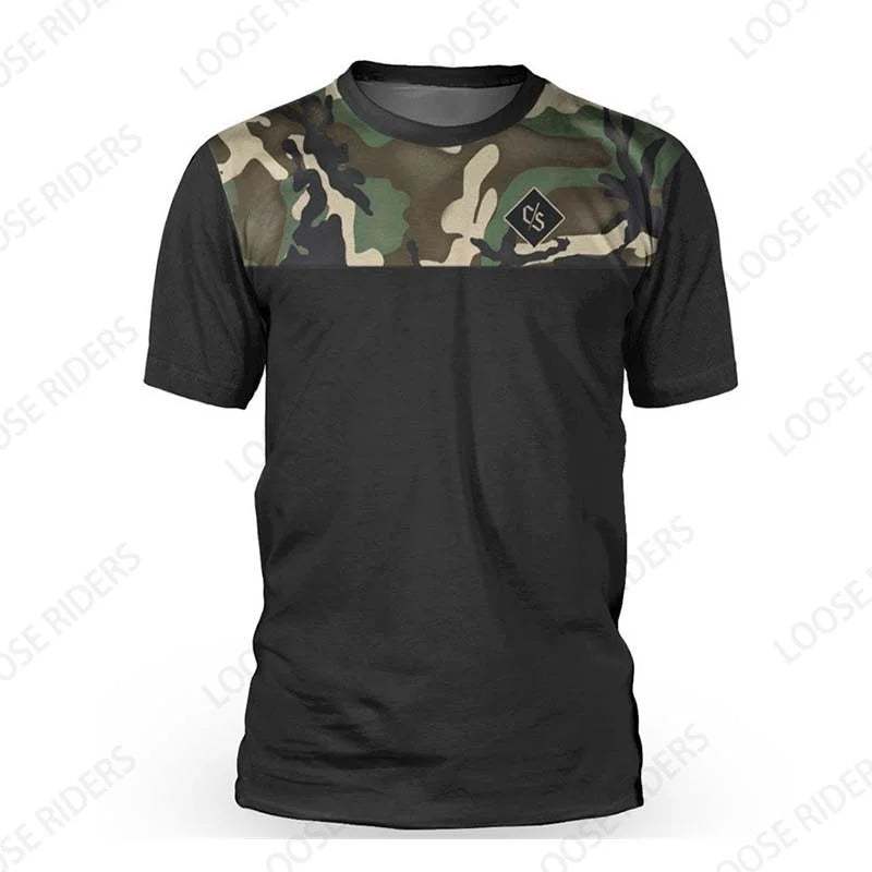 Loose Rider Men's Mountain Bike Long Sleeve Jersey DH Motocross Downhill Jersey BMX Bike Enduro MTB Shirt Breathable Clothing