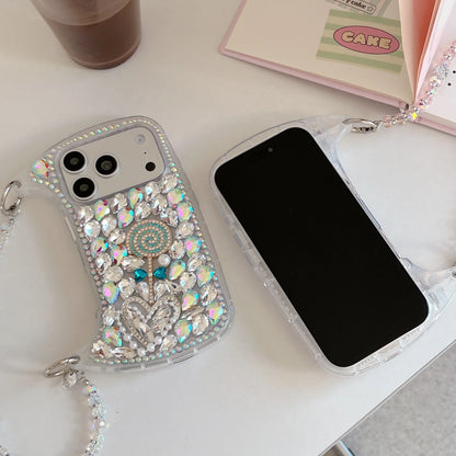 Rhinestone Hand bag Lollipop Design Phone Case For iPhone 17 Pro Max 16 15 14 13 Pro Max 15 14 16 Plus 17Air Fashion Trend Case
