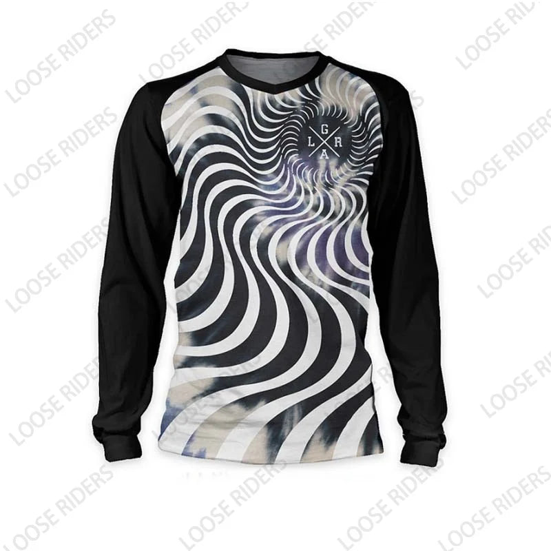 Mountain Bike Loose Rider Jersey Men's MTB Jersey Road Racing Bike Riding Shirt DH Motorcycle Clothing
