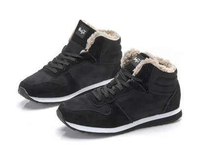 Men Boots Waterproof Winter Boots Men Lightweight Hight Top Leather Shoes Plus 48 No Slip Warm Snow Boots Plush Women Footwear