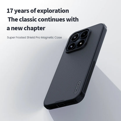 جراب مغناطيسي Nillkin Super Frosted Shield Pro Magsafe بحواف ناعمة رفيع للغاية لهاتف Xiaomi Mi 17 5G