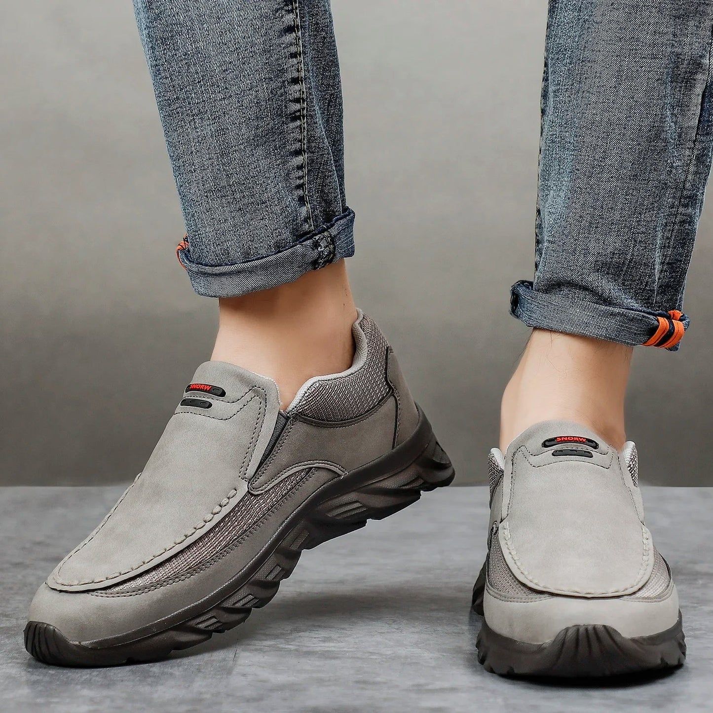 Men Leather Casual Shoes Breathable Loafers Men Sneakers 2024 New Male Comfortable Leather Flat Footwear Sneakers Men Shoes