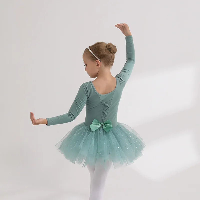 Children's Dance Costume Girl Dress Tutu Outfit Vestido Girls Clothes Ballet Leotard Robe Fille Summer Ballet Skirt Baby Dresses