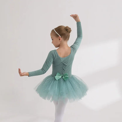Children's Dance Costume Girl Dress Tutu Outfit Vestido Girls Clothes Ballet Leotard Robe Fille Summer Ballet Skirt Baby Dresses