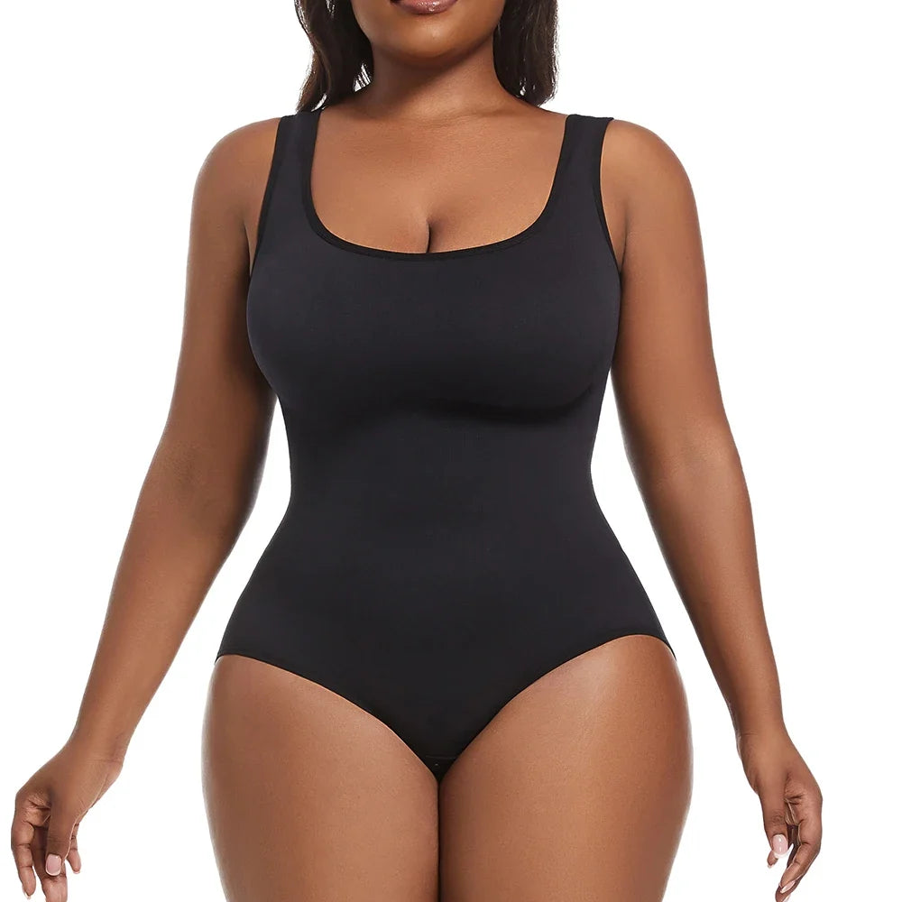 Plus Size Women's Briefs Bodysuit Butt Lifter Wide Shoulder Straps Shapewear Smooth Body Tummy Control Body Shaper XL-5XL New in