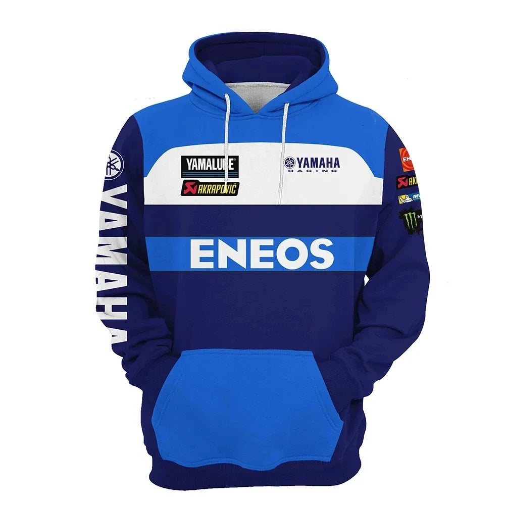 2026 New Yamaha Motorcycle 3D Printed Hoodie Fashion Men's Outdoor Riding Off-Road Sports Racing Suit Sweatshirt