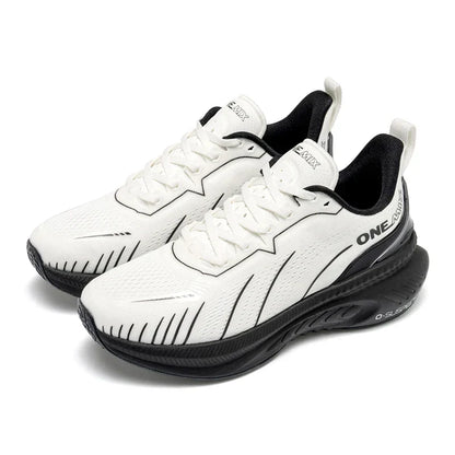 Cushioning Running Shoes For Men Suitable Heavy Runners Lace Up Sports Women Non-slip Outdoor Athletic Male Sneakers