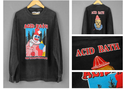 Acid Bath Graphic T Shirt When The Kite String Pops Sludge Heavy Metal Men‘s Short Long Sleeves Cotton Printed Tee Shirt
