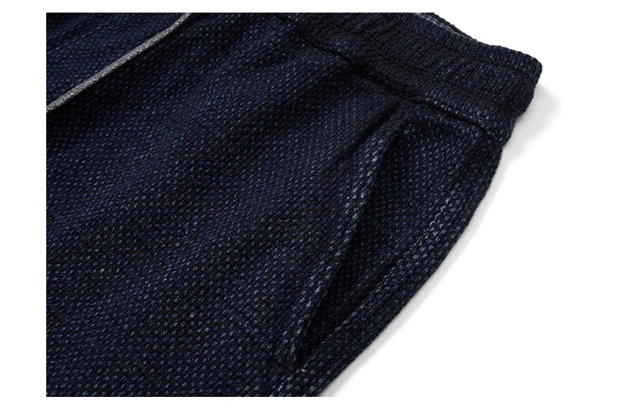 High Standard Series 2025 Summer New 13oz Indigo Sashiko Cloth Fabric Denim Shorts Loose 100% Cotton Vintage Shorts