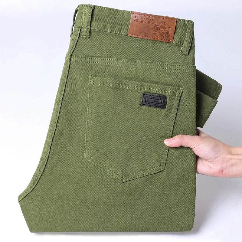 New Autumn Stretch Jeans Men's Clothing Slim Fashion Comfortable Hip-hop High Streetwear Male Elasticity Denim Trousers