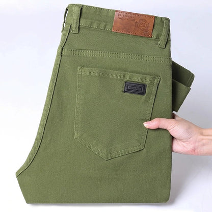 New Autumn Stretch Jeans Men's Clothing Slim Fashion Comfortable Hip-hop High Streetwear Male Elasticity Denim Trousers