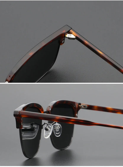Europe and The United States Retro Sunglasses Classic Large Frame Men's Sunglasses Polarized UV Protection Travel Shading Mirror