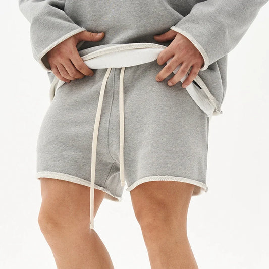 Mens Cotton Workout Fitness Shorts Solid Color Summer Jogger Shorts Training Gym Bodybuilding Vintage Running Shorts Ruched