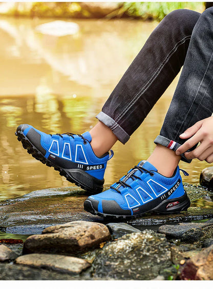 Men's Waterproof Hiking Shoes, Outdoor Sports Shoes,Lace-up Hiking Shoes, Women's Hiking Shoes, Non-slip Tactical Hunting Shoes