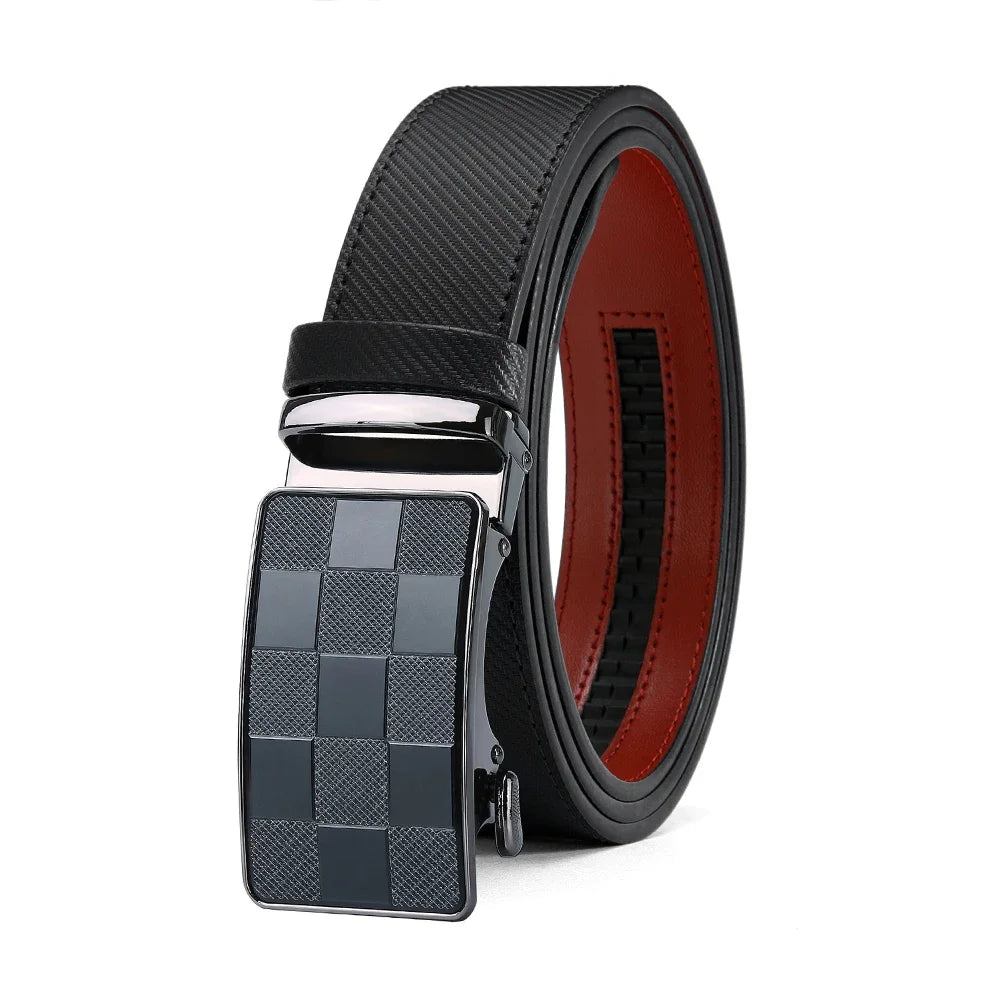 Men's Belt Metal Automatic Buckle Branded Belt Men's High-quality Genuine Leather Luxury Plus Size Men's Branded Belt