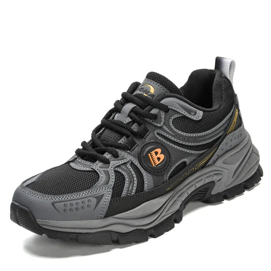 New Designers Action Leather Mesh Jogging Shoes Men Breathable Running Shoes Walking Sports Sneakers Athletic Trainers
