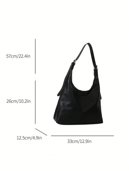 Large Capacity Solid Color Women's Shoulder Bag, Multifunctional Crossbody Bag, Women's Shoulder Tote Bag, Large Capacity Crossbody Tote Bag, Casual Work Bag