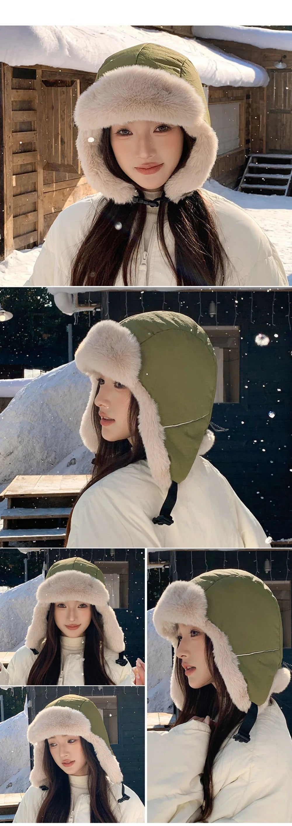 Russian Hat Ushanka Men Women New Thick Warm Winter Fur Hat Windproof Snow Ski Trapper Earflap Cap Male Female Bomber Hat