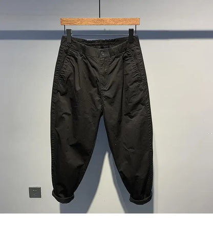 Quick-drying Thin Versatile Solid Color Loose Fashion Harren Long Summer Men's Comfortable Small Feet Casual Pants