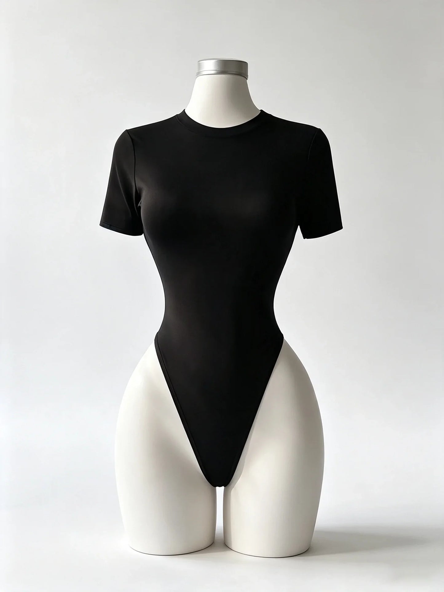 Women's Basic Solid Color High-Quality Backless Bodysuit