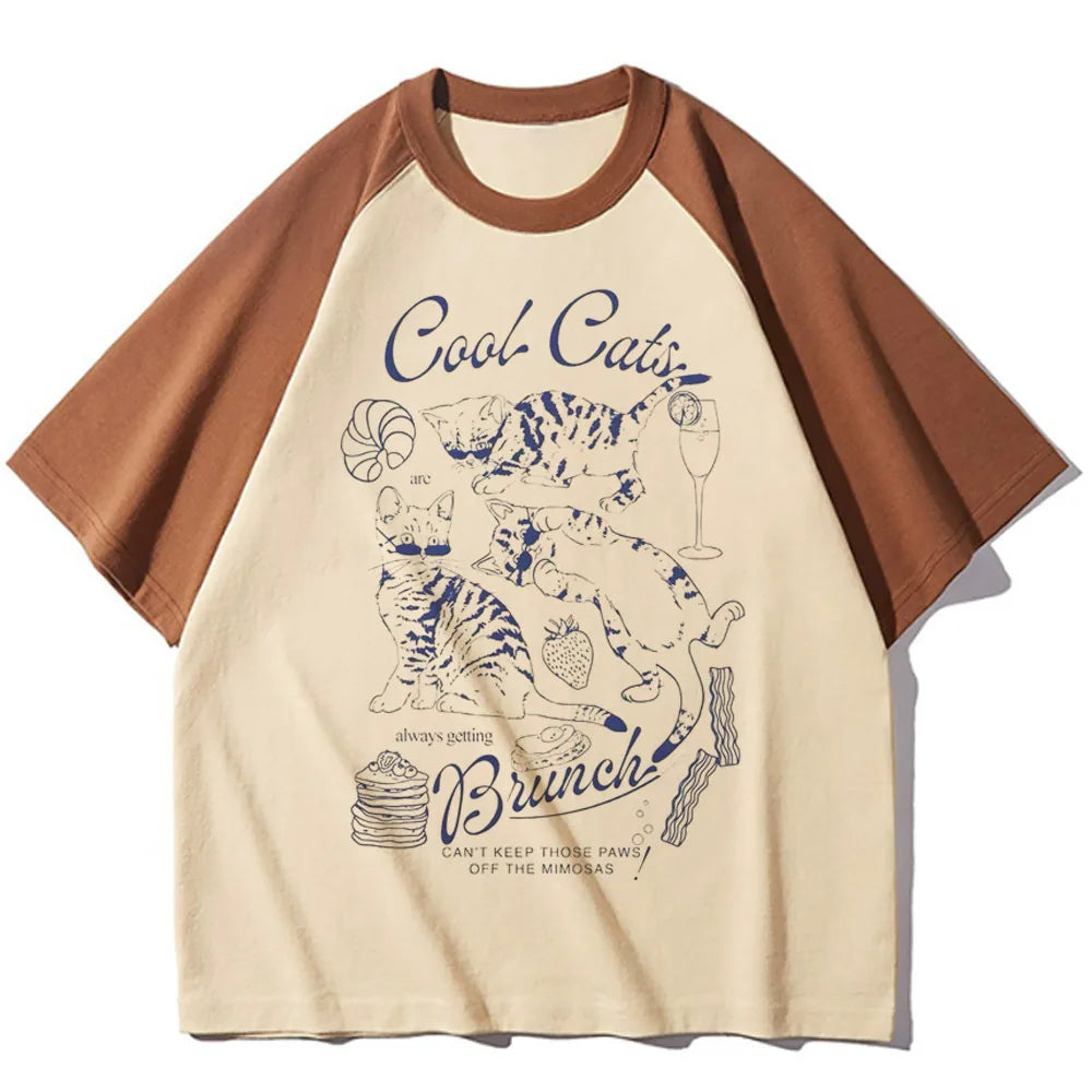 Funny Summer Vintage t-shirts women patterned Japanese t shirt female y2k Japanese clothes
