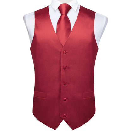 Wedding Party Green Men's Vest Shirt Accessories Fashion chaleco hombre for Man Four Seasons Wear Wholesale Necktie Handkerchief