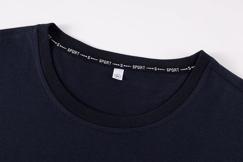 Popular T-shirt for Men Printed Tees Plus Size 110-175kg 6XL/7XL Fashion Summer Cotton Round Neck Short Sleeve Oversized Tops