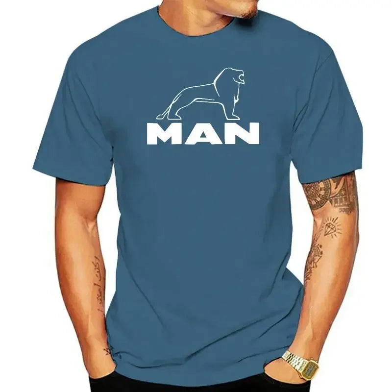 100% cotton men T shirt Women Tops tee MAN TRUCK LOGO UNISEX T-SHIRT Age1-3XL TGX TGL TGM TGS HAULAGE TRUCK DRIVER GIFT
